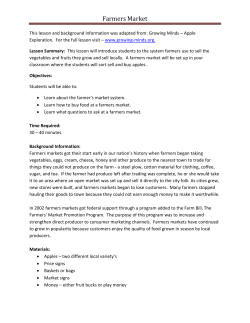 Farmers Market (K-2)