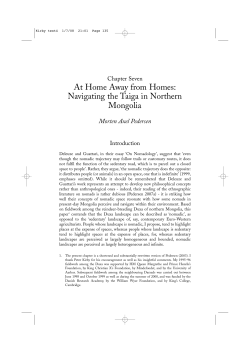 At Home away from Homes. Navigating the Taiga in Northern