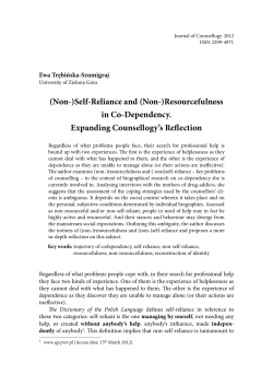 (Non-)Self-Reliance and