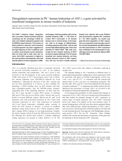 Deregulated expression in Ph human leukemias of