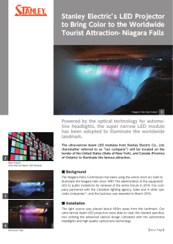 2016.12.13 Stanley Electric`s LED Projector to Bring Color to the