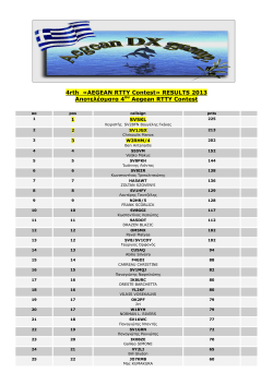 4rth &laquo;AEGEAN RTTY Contest