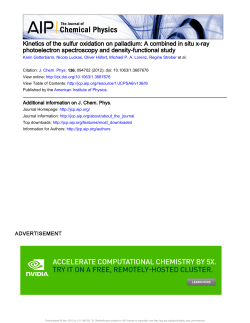 Kinetics of the sulfur oxidation on palladium: A combined in situ x