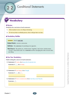 Conditional Statements