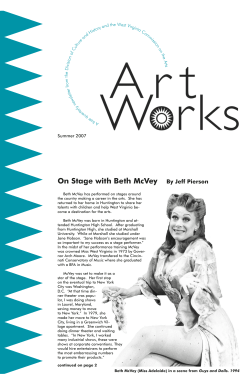 On Stage with Beth McVey By Jeff Pierson
