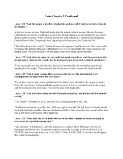 Luke Chapter 1 Continued