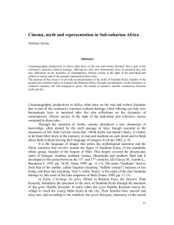 Cinema, myth and representation in Sub
