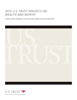 2015 U.S. Trust Insights on Wealth and Worth