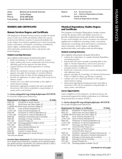 H U M A N SER V IC ES - American River College!