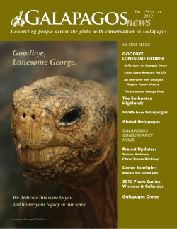 Galapagos News Galapagos