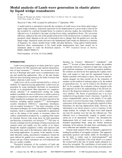 Modal analysis of Lamb wave generation in