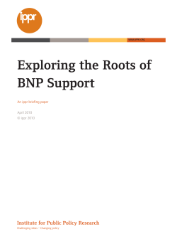 Exploring the Roots of BNP Support