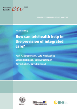 How can telehealth help in the provision of integrated