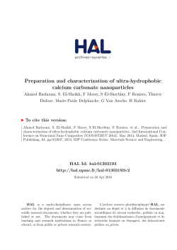 Preparation and characterization of ultra-hydrophobic