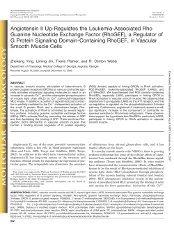 Angiotensin II Up-Regulates the Leukemia