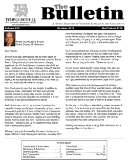 View October 2016 Bulletin