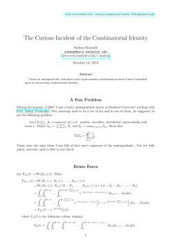 The Curious Incident of the Combinatorial Identity