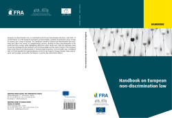 Handbook on European Non-discrimination law