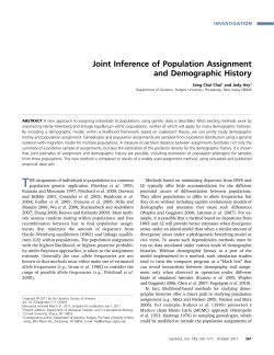 Joint Inference of Population Assignment and