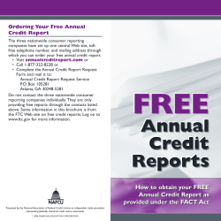 Annual Credit Reports Annual Credit Reports Annual Credit Reports
