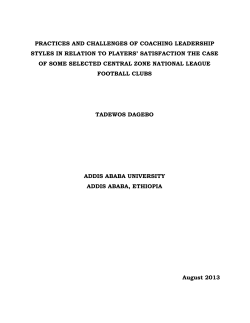 PRACTICES AND CHALLENGES OF COACHING LEADERSHIP