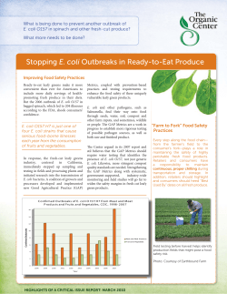 Stopping E. coli Outbreaks in Ready-to-Eat Produce
