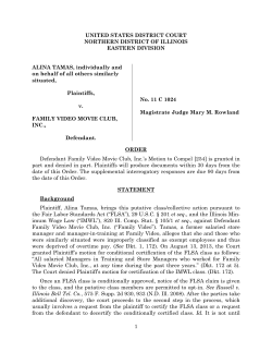 Tamas v Family Video Movie Club, Inc