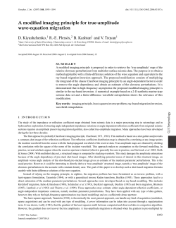 A modified imaging principle for true-amplitude wave