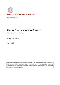 capital flight and violent conflict