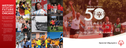 Special Olympics 50th Anniversary Brochure