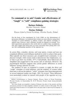 To command or to ask?