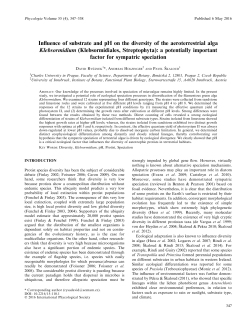 Influence of substrate and pH on the diversity of the aeroterrestrial