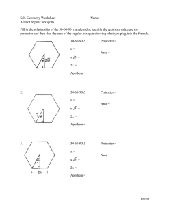 Geometry Worksheet