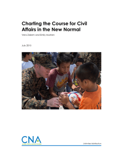 Charting the Course for Civil Affairs in the New Normal