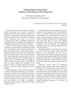Humanizing the Corsican Ogre - International Napoleonic Society