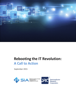 Rebooting the IT Revolution - Semiconductor Research Corporation