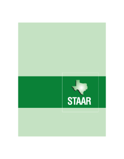 staar - Texas Education Agency