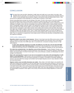Putting Women`s Health Care Disparities on the Map: Examining