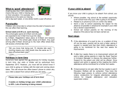 Parents Attendance Booklet - Amington Heath Primary School