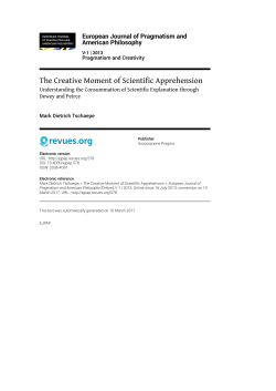 The Creative Moment of Scientific Apprehension. Understanding the