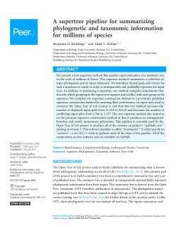 A supertree pipeline for summarizing phylogenetic and taxonomic