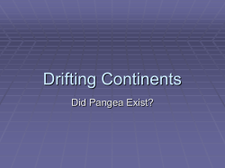 Drifting Continents