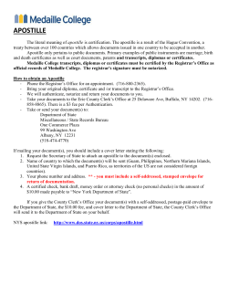 apostille - Medaille College