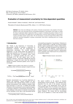 Evaluation of measurement uncertainty for time