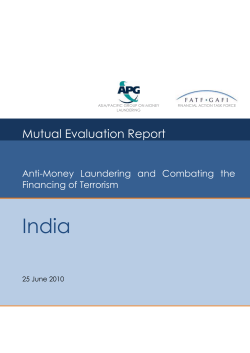 Mutual Evaluation Report of India