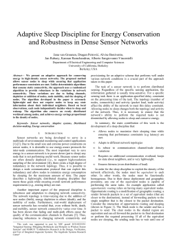 Adaptive Sleep Discipline for Energy