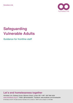 Safeguarding Vulnerable Adults