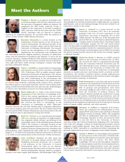 Meet the Authors - Elements Magazine