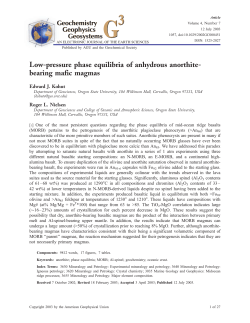 Low-pressure phase equilibria of anhydrous anorthite