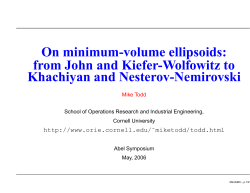 On minimum-volume ellipsoids: from John and Kiefer